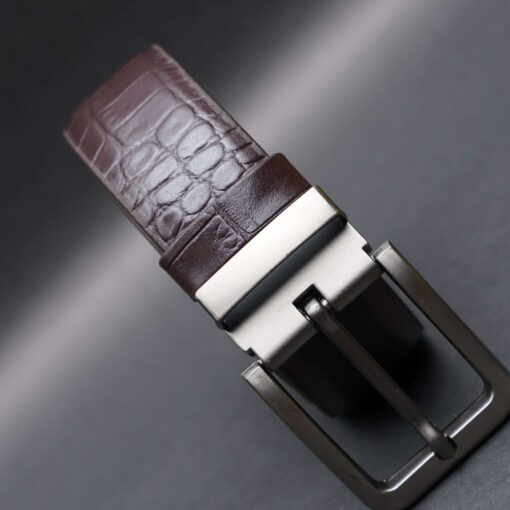 Zays Handcrafted Genuine Leather Belt for Men – Premium Quality, Adjustable, Stylish & Durable (ZMB128-Chocolate) - Image 10