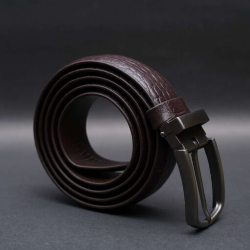 Zays Handcrafted Genuine Leather Belt for Men – Premium Quality, Adjustable, Stylish & Durable (ZMB135-Chocolate) - Image 9