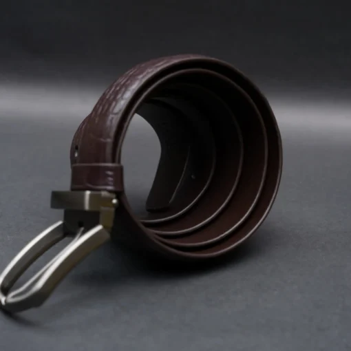 Zays Handcrafted Genuine Leather Belt for Men – Premium Quality, Adjustable, Stylish & Durable (ZMB135-Chocolate) - Image 7