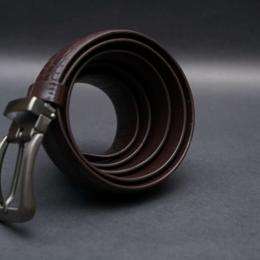 Zays Handcrafted Genuine Leather Belt for Men – Premium Quality, Adjustable, Stylish & Durable (ZMB128-Chocolate) - Image 6