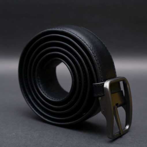 Zays Handcrafted Genuine Leather Belt for Men – Premium Quality, Adjustable, Stylish & Durable (ZMB124-Black) - Image 11