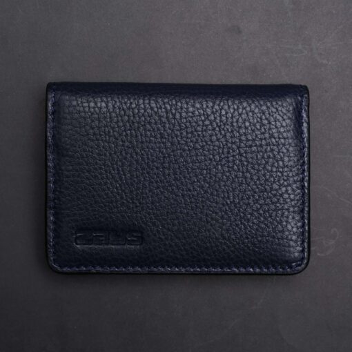 Zays Premium Eco-Friendly Leather Magnetic Card Holder Mini Wallet (CW111-Navy) - Image 11