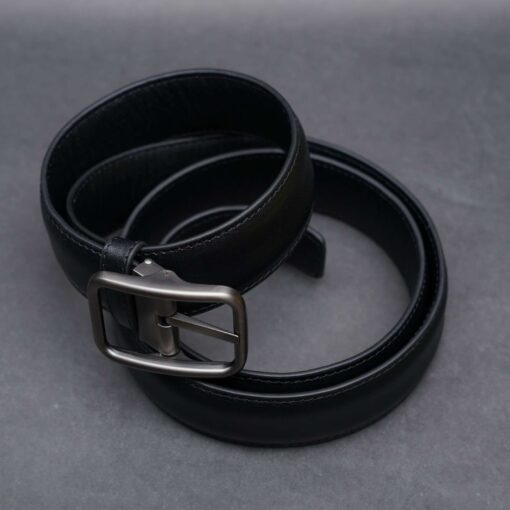 Zays Handcrafted Genuine Leather Belt for Men – Premium Quality, Adjustable, Stylish & Durable (ZMB124-Black) - Image 7