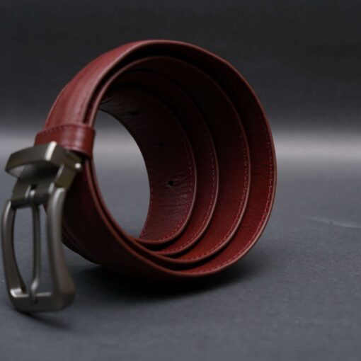 Zays Handcrafted Genuine Leather Belt for Men – Premium Quality, Adjustable, Stylish & Durable (ZMB129-Red Brown) - Image 8