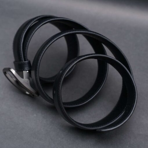 Zays Handcrafted Genuine Leather Belt for Men – Premium Quality, Adjustable, Stylish & Durable (ZMB124-Black) - Image 5