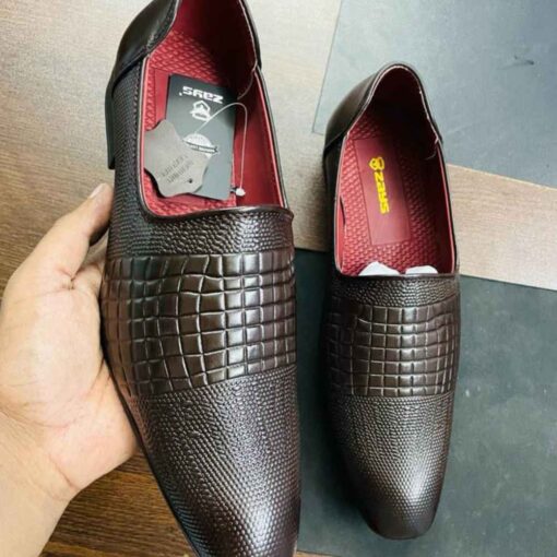 4 Zays Premium Leather Casual Shoe for Men – Girish (Chocolate) SF63 - Image 3