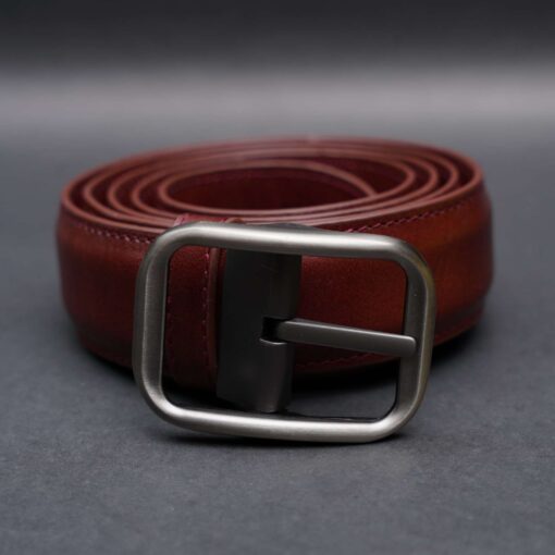 41 Zays Handcrafted Genuine Leather Belt for Men – Premium Quality, Adjustable, Stylish & Durable (ZMB125-Red Brown) - Image 3