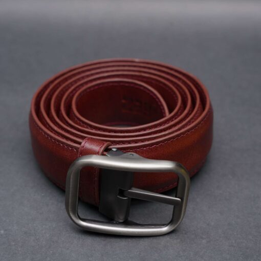 42 Zays Handcrafted Genuine Leather Belt for Men – Premium Quality, Adjustable, Stylish & Durable (ZMB125-Red Brown) - Image 11