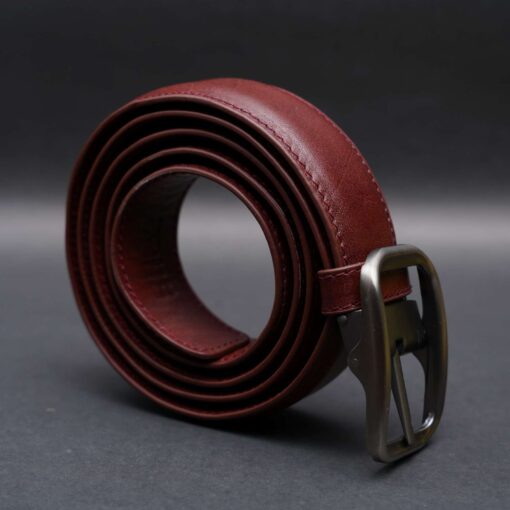 43 Zays Handcrafted Genuine Leather Belt for Men – Premium Quality, Adjustable, Stylish & Durable (ZMB125-Red Brown) - Image 10