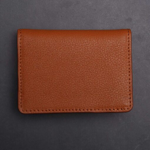 Zays Premium Eco-Friendly Leather Magnetic Card Holder Mini Wallet (CW110-Brown) - Image 10