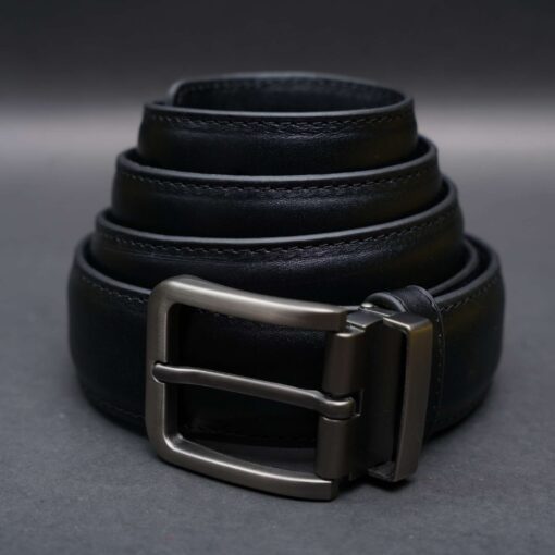 Zays Handcrafted Genuine Leather Belt for Men – Premium Quality, Adjustable, Stylish & Durable (ZMB130-Black) - Image 9