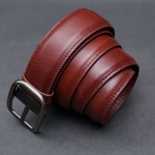 46 Zays Handcrafted Genuine Leather Belt for Men – Premium Quality, Adjustable, Stylish & Durable (ZMB125-Red Brown) - Image 7