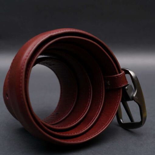 47 Zays Handcrafted Genuine Leather Belt for Men – Premium Quality, Adjustable, Stylish & Durable (ZMB125-Red Brown) - Image 6