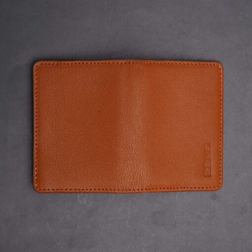 Zays Premium Eco-Friendly Leather Magnetic Card Holder Mini Wallet (CW110-Brown) - Image 7