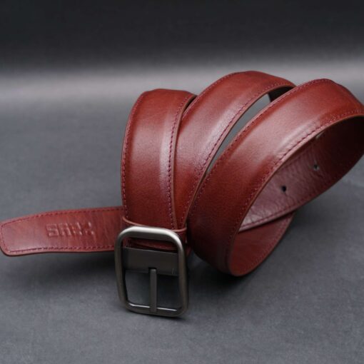 49 Zays Handcrafted Genuine Leather Belt for Men – Premium Quality, Adjustable, Stylish & Durable (ZMB125-Red Brown) - Image 5