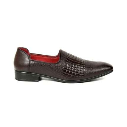 Zays Premium Leather Casual Shoe for Men – Girish (Chocolate) SF63