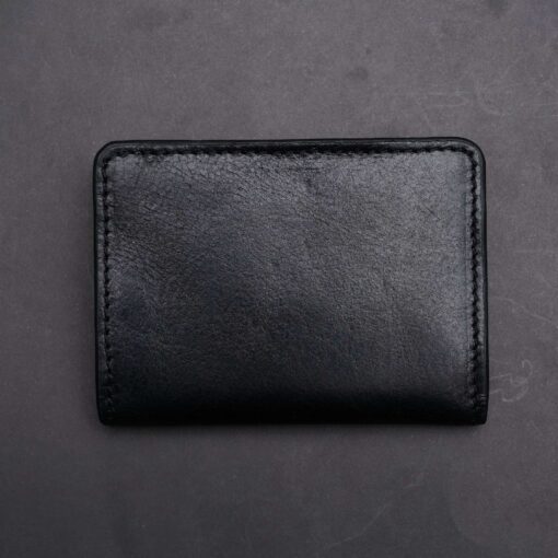 Zays Premium Eco-Friendly Leather Magnetic Card Holder Mini Wallet (CW109-Black) - Image 8