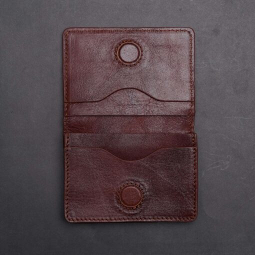 Zays Premium Eco-Friendly Leather Magnetic Card Holder Mini Wallet (CW112-Chocolate) - Image 9