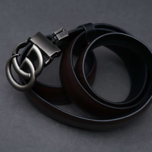 Zays Reversible Handcrafted Genuine Leather Belt for Men – Premium Quality, Adjustable, Stylish & Durable - Image 5