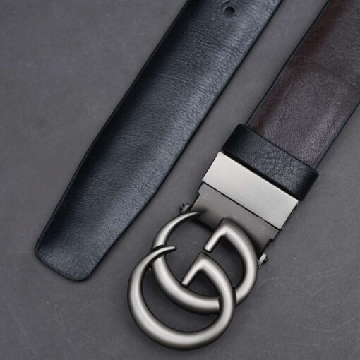 Zays Reversible Handcrafted Genuine Leather Belt for Men – Premium Quality, Adjustable, Stylish & Durable - Image 2