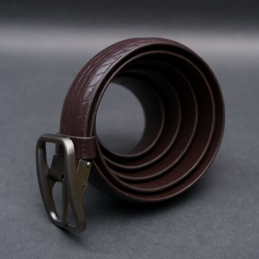 Zays Handcrafted Genuine Leather Belt for Men – Premium Quality, Adjustable, Stylish & Durable (ZMB121-Chocolate) - Image 7