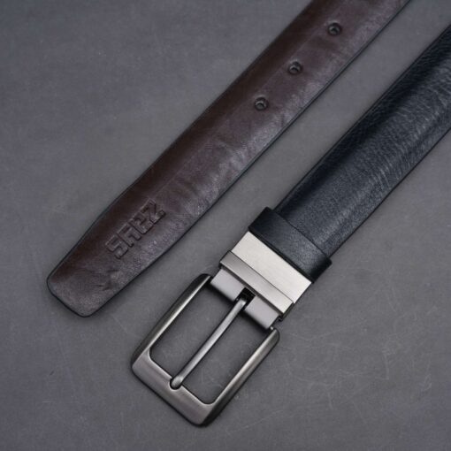 75 Zays Reversible Handcrafted Genuine Leather Belt for Men – Premium Quality, Adjustable, Stylish & Durable - Image 5