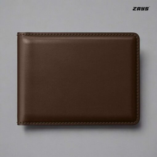 Zays Handcrafted Premium Leather Bifold Short Wallet (SW102-Chocolate) - Image 9