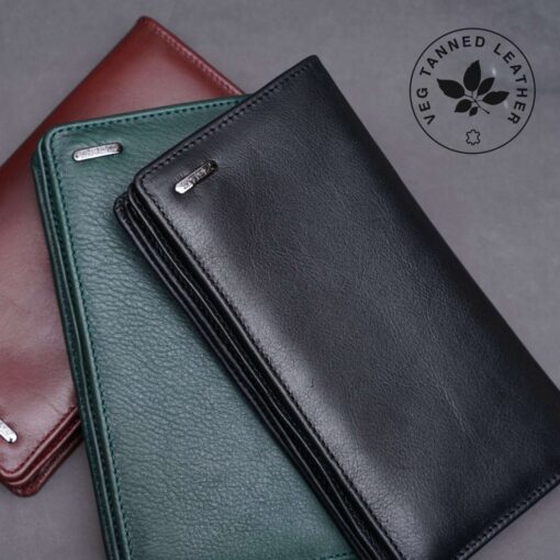 ZLW107 (8) Zays Handcrafted Premium Eco-Friendly Leather Long Wallet for Max 2 Mobile (ZLW108) - Image 9