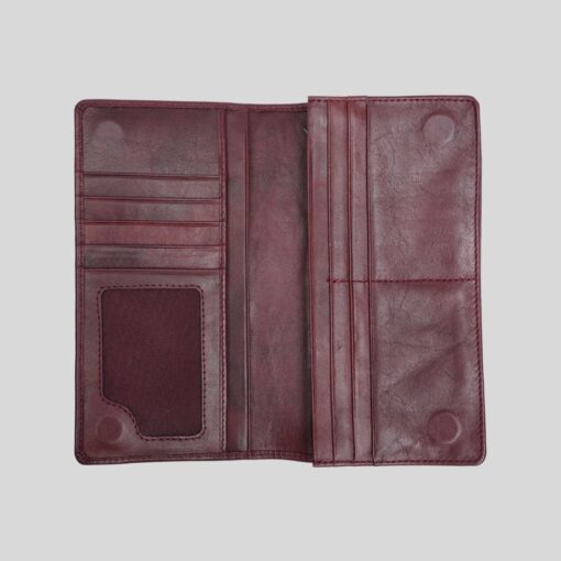 ZLW108 (2) Zays Handcrafted Premium Eco-Friendly Leather Long Wallet for Max 2 Mobile (ZLW108) - Image 12