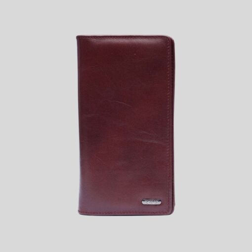 ZLW108 (4) Zays Handcrafted Premium Eco-Friendly Leather Long Wallet for Max 2 Mobile (ZLW108) - Image 4
