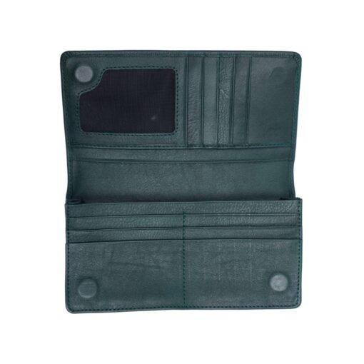 Zays Handcrafted Premium Eco-Friendly Leather Long Wallet for Max 2 Mobile (ZLW109) - Image 3