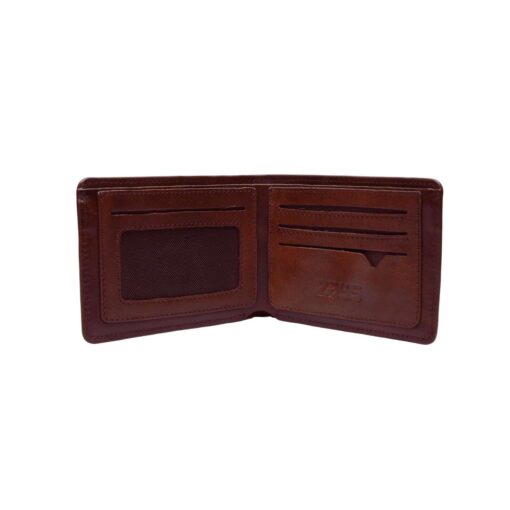 Zays Handcrafted Premium Leather Bifold Short Wallet (SW107-Chocolate) - Image 4