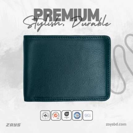 Zays Handcrafted Premium Leather Bifold Short Wallet