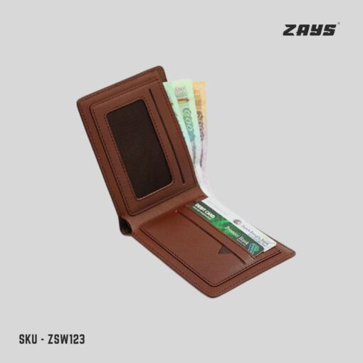 Zays Handcrafted Crocodile Embossed Premium Leather Bifold Short Wallet (SW123) - Image 3