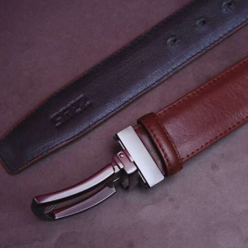 1 Zays Reversible Leather Belt For Men - ZMB136 - Image 3