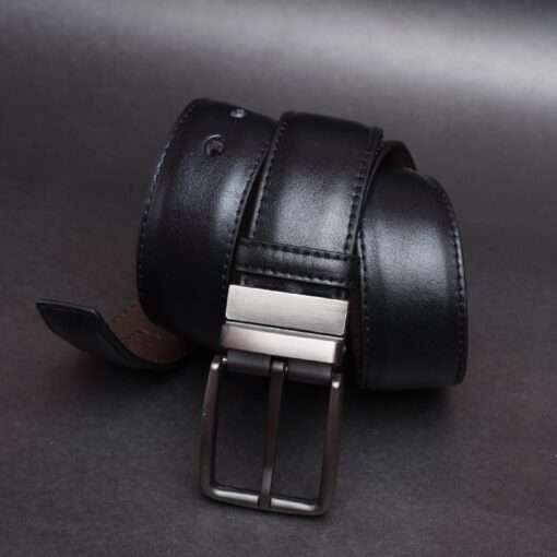 28 Zays Reversible Leather Belt For Men - ZMB139 - Image 11