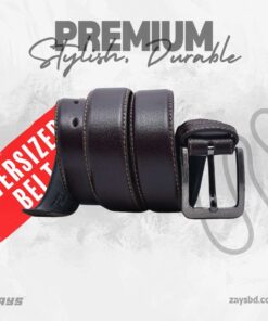 Zays Oversized Genuine Leather Belt for Men | Handcrafted 100% Full-Grain Leather | Durable & Adjustable Plus Size Belt (up to 60") (Copy)