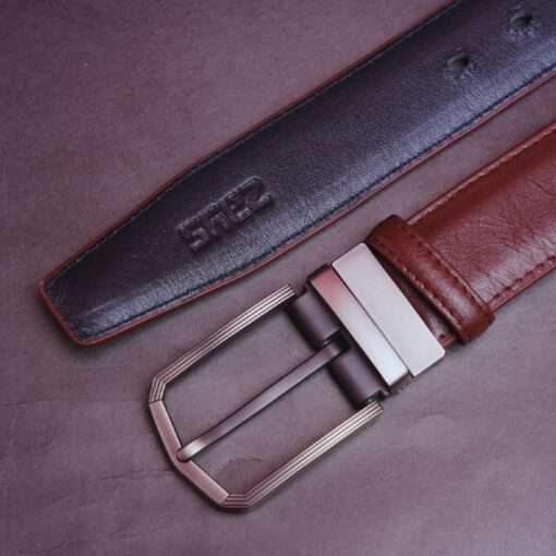 38 Zays Reversible Leather Belt For Men - ZMB137 - Image 13