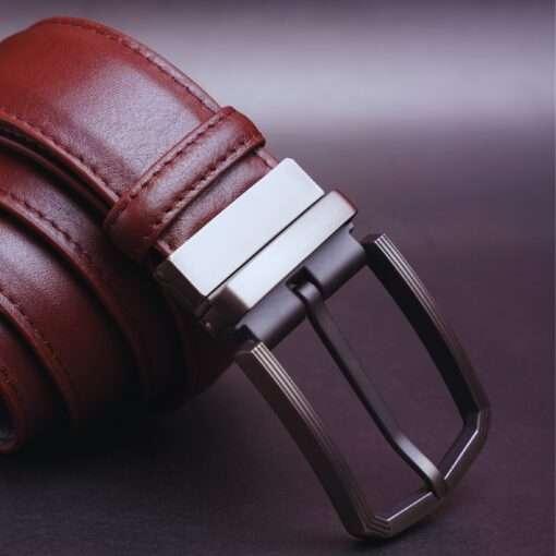42 Zays Reversible Leather Belt For Men - ZMB137 - Image 9