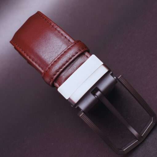 48 Zays Reversible Leather Belt For Men - ZMB137 - Image 4