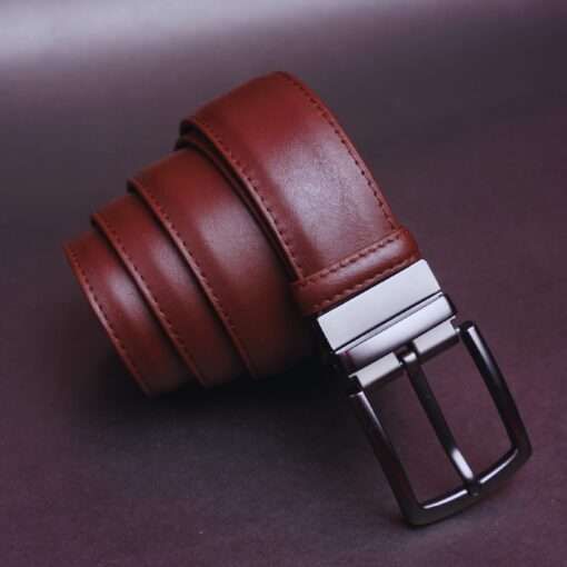 5 Zays Reversible Leather Belt For Men - ZMB136 - Image 8