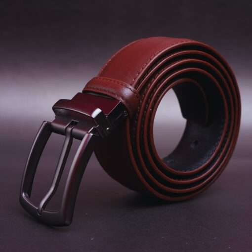 8 Zays Reversible Leather Belt For Men - ZMB136 - Image 5