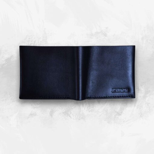 A (11) ZAYS Slim Bifold Leather Wallet for Uniesx – Top Grain Genuine Leather, Snap Button Closure, Holds Cash & Cards – Compact, Lightweight (ZSW109-Black) - Image 5