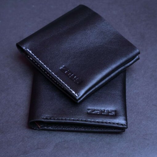 ZAYS Slim Bifold Leather Wallet for Uniesx – Top Grain Genuine Leather, Snap Button Closure, Holds Cash & Cards – Compact, Lightweight (ZSW110-Black) - Image 13