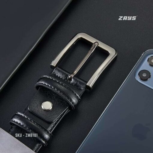 Zays Oversized Genuine Leather Belt for Men | Handcrafted 100% Full-Grain Leather | Durable & Adjustable Plus Size Belt (up to 60") - Image 5