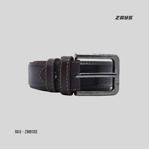 Zays Oversized Genuine Leather Belt for Men | Handcrafted 100% Full-Grain Leather | Durable & Adjustable Plus Size Belt (up to 60") (Copy) - Image 4