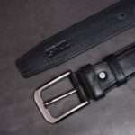 Zays Handcrafted Genuine Leather Belt for Men – Premium Quality, Adjustable, Stylish & Durable (MB101-Black) - Image 7