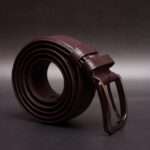 Zays Handcrafted Genuine Leather Belt for Men – Premium Quality, Adjustable, Stylish & Durable (MB102-Chocolate) - Image 2