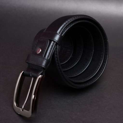 Zays Handcrafted Genuine Leather Belt for Men – Premium Quality, Adjustable, Stylish & Durable (MB101-Black) - Image 5