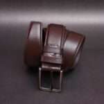 Zays Handcrafted Genuine Leather Belt for Men – Premium Quality, Adjustable, Stylish & Durable (MB102-Chocolate) - Image 7